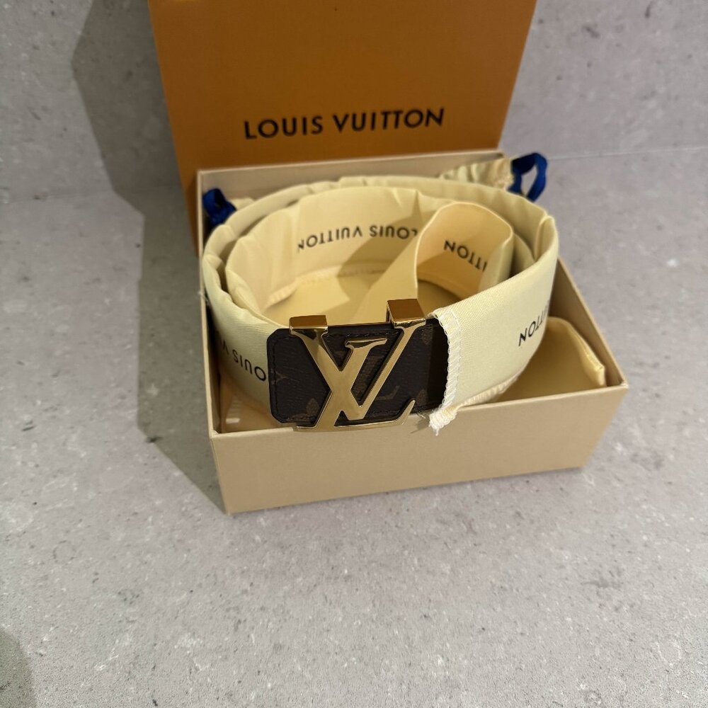 Louis Vuitton Belt M9608 Brown Monogram Size 90/36 Men's New Louis Vuitton
